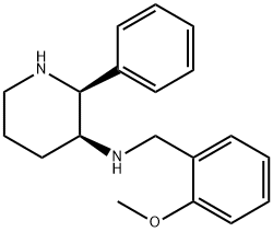 3-[(2-METHOXYBENZYL)AMINO]-2-PHENYL-PIPERIDINE 结构式