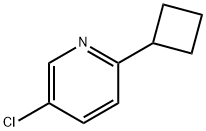 5-chloro-2-cyclobutylpyridine 结构式