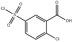2 -氯-5-(氯磺酰基)苯甲酸 结构式