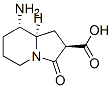 2-Indolizinecarboxylicacid,8-aminooctahydro-3-oxo-,[2R-(2alpha,8beta,8abeta)]-(9CI) 结构式