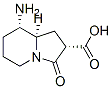 2-Indolizinecarboxylicacid,8-aminooctahydro-3-oxo-,[2S-(2alpha,8alpha,8aalpha)]-(9CI) 结构式