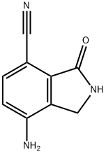 7-氨基-3-氧代异二氢吲哚-4-腈 结构式