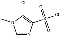 5-氯-1-甲基-1H-咪唑-4-磺酰氯 结构式