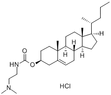 胆固醇N-(2-二甲氨基乙基)氨基甲酸酯 结构式