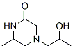 Piperazinone, 4-(2-hydroxypropyl)-6-methyl- (9CI) 结构式