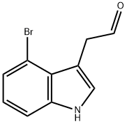 1H-Indol-3-acetaldehyde, 4-broMo- 结构式