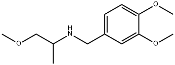 (3,4-DIMETHOXY-BENZYL)-(2-METHOXY-1-METHYL-ETHYL)-AMINE 结构式