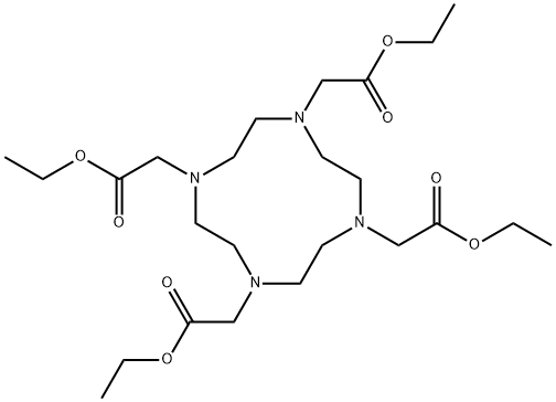 1,4,7,10-四(乙氧羰基甲基)-1,4,7,10-四氮环十四烷 结构式