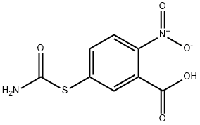 2-nitro-5-thiocarbamylbenzoic acid 结构式