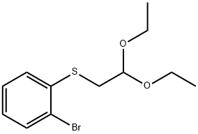 (2-溴苯基)(2,2-二乙氧基乙基)硫烷 结构式