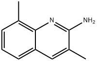 2-AMINO-3,8-DIMETHYLQUINOLINE 结构式