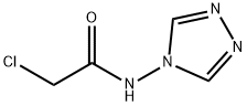2-氯-N-4H-1,2,4-三唑-4-基乙酰胺 结构式