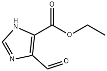 5-甲酰基-1H-咪唑-4-羧酸乙酯 结构式