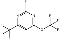 2-fluoro-4-trifluoromethoxy-6-trifluoromethyl-pyrimidine 结构式