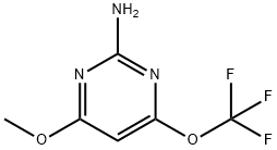 2-Pyrimidinamine, 4-methoxy-6-(trifluoromethoxy)- (9CI) 结构式