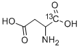 DL-天冬氨酸-1-13C 结构式