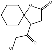 1-Oxaspiro[4.5]decan-2-one, 4-(chloroacetyl)- (9CI) 结构式