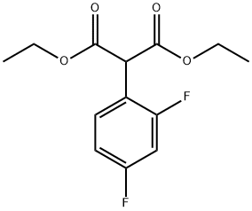 2-(2,4-二氟苯基)-丙二酸二乙酯 结构式