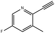 2 - 乙炔基-5 - 氟-3 - 甲基吡啶 结构式