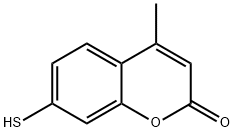 7-巯基-4-甲基香豆素 结构式