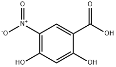 2,4-二羟基-5-硝基苯甲酸 结构式