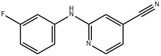 2-((3-氟苯基)氨基)异烟腈 结构式