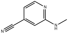 2-(甲基氨基)吡啶-4-甲腈 结构式