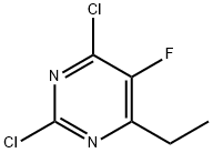 2,4-二氯-6-乙基-5-氟嘧啶 结构式