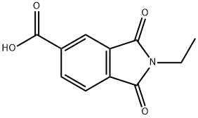 2-乙基-1,3-二氧异二氢吲哚-5-羧酸 结构式