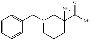 3-AMINO-1-BENZYL-PIPERIDINE-3-CARBOXYLIC ACID 结构式
