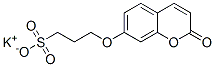 potassium 3-[(2-oxo-2H-1-benzopyran-7-yl)oxy]propanesulphonate  结构式