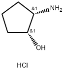 顺式-(1R,2S)-2-氨基环戊醇盐酸盐 结构式