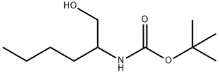 N-BOC-DL-2-氨基-1-己醇 结构式