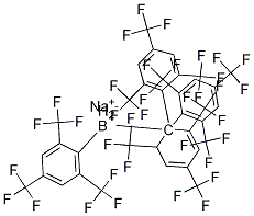 Borate(1-), tetrakis[2,4,6-tris(trifluoroMethyl)phenyl]-, sodiuM (1:1) 结构式