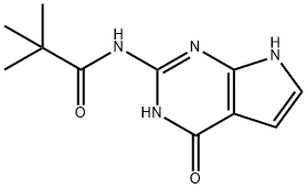 N-(4,7-二氢-4-氧代-1H-吡咯并[2,3-D]嘧啶-2-基)-2,2-二甲基丙酰胺 结构式