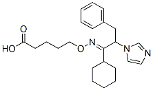 5-[(1-cyclohexyl-2-imidazol-1-yl-3-phenyl-propylidene)amino]oxypentano ic acid 结构式