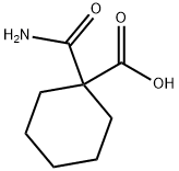 1-Carbamoylcyclohexane-1-carboxylic acid 结构式