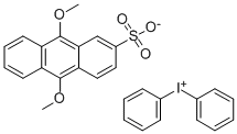 碘鎓, 二苯基-, 9,10-二甲氧基-2-蒽磺酸盐 (1:1) 结构式