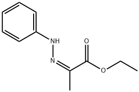 (2Z)-2-(2-苯基肼-1-亚基)丙酸乙酯 结构式