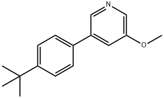 3-(4-(叔丁基)苯基)-5-甲氧基吡啶 结构式