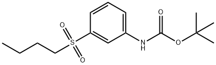 t-Butyl N-[3-(butane-1-sulfonyl)phenyl]carbaMate 结构式