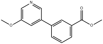 3-(5-甲氧基吡啶-3-基)苯甲酸甲酯 结构式