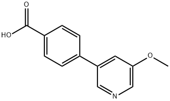 4-(5-甲氧基吡啶-3-基)苯甲酸 结构式