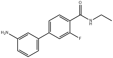 4-(3-AMinophenyl)-N-ethyl-2-fluorobenzaMide 结构式