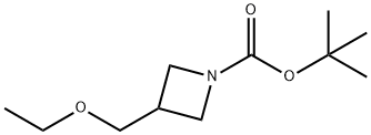 N-BOC-3-(乙氧基甲基)氮杂环丁烷 结构式