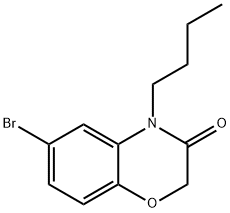 6-BroMo-4-butyl-2H-1,4-benzoxazin-3-one 结构式