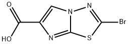 2-溴咪唑并[2,1-B][1,3,4]噻二唑-6-羧酸 结构式