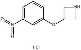 3-(3-硝基苯氧基)氮杂环丁烷盐酸盐 结构式