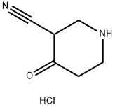 3-氰基-4-哌啶酮盐酸盐 结构式