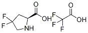 (S)-4,4-二氟吡咯烷-2-羧酸 2,2,2-三氟乙酸盐 结构式